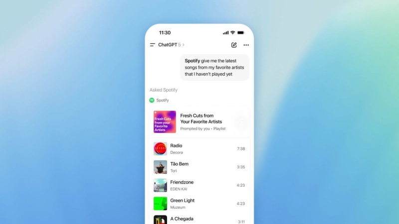 ChatGPT научился запускать Spotify, Canva и множество других приложений прямо в чате