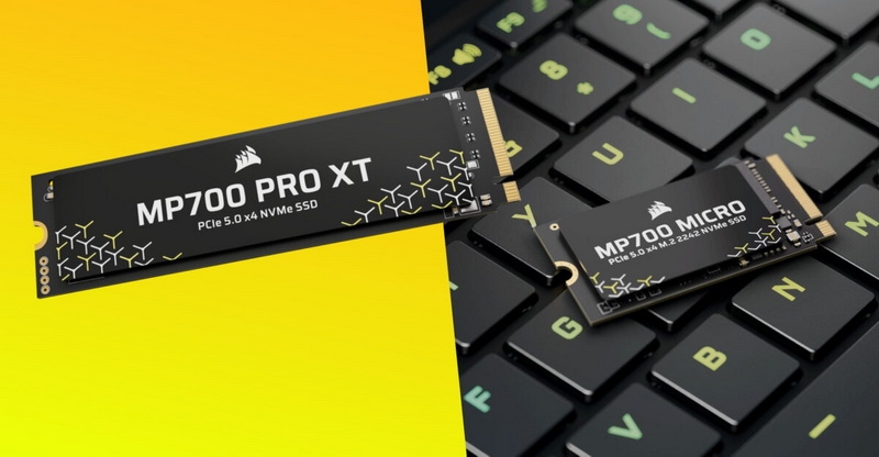 Corsair представила MP700 Pro XT &mdash; флагманский SSD со скоростью до 14 900 Мбайт/с и ёмкостью до 4 Тбайт