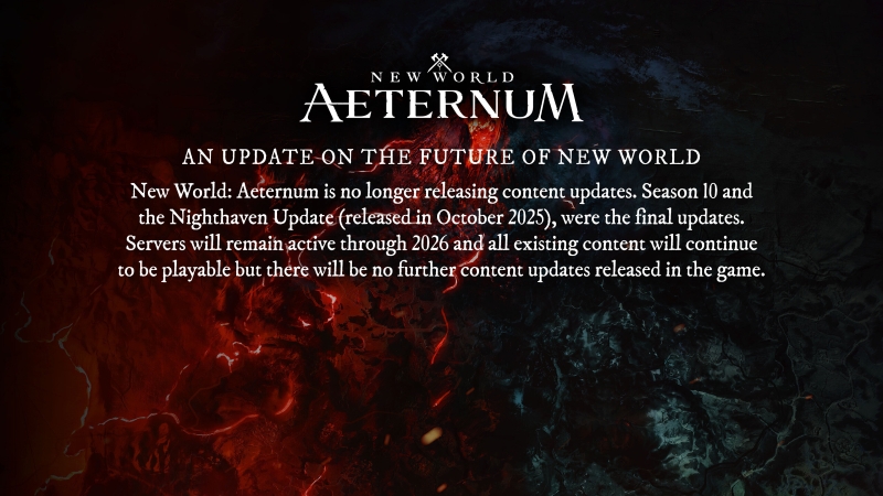 Дивный мёртвый мир: Amazon перестанет выпускать новый контент для New World: Aeternum на фоне массовых увольнений