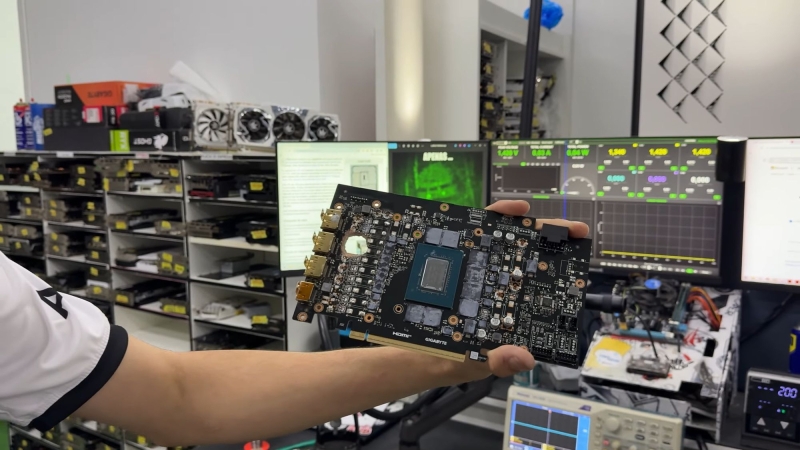 Энтузиасты починили продырявленную GeForce RTX 5070 Ti с помощью AMD Radeon RX 580