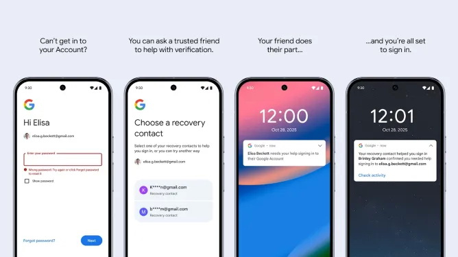 Google упростила восстановление аккаунта &mdash; теперь в этом могут помочь друзья и родственники