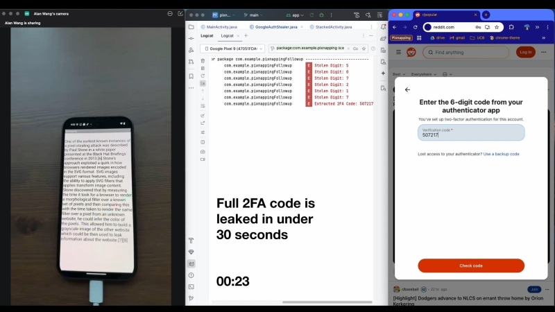 Хакеры научились похищать коды 2FA и личные сообщения со смартфонов на Android
