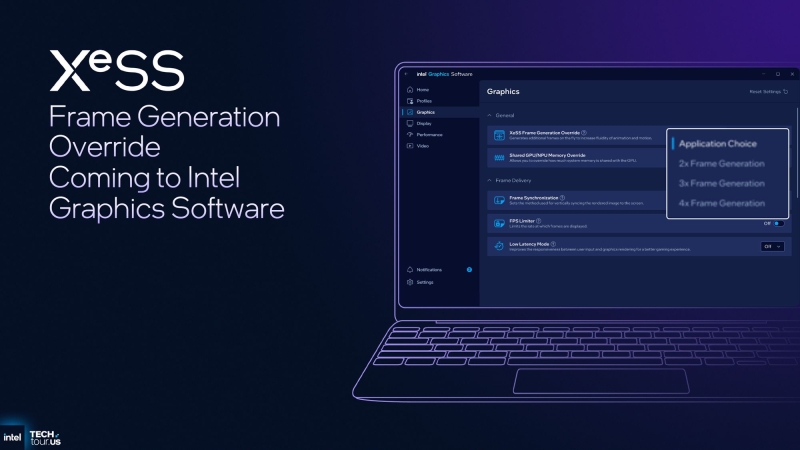 Intel представила апскейлер XeSS 3 и технологию мультикадровой генерации XeSS-MFG