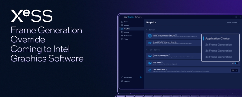 Intel XeSS 3 с мультикадровым генератором будет автоматически доступна в играх с поддержкой XeSS 2