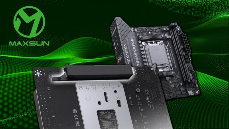 Maxsun представила компактную плату с изнаночным разъёмом для видеокарт&nbsp;&mdash;&nbsp;MS-Terminator B850 BKB WiFi