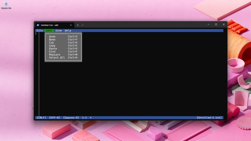 Microsoft добавила консольный текстовый редактор Edit в Windows 11