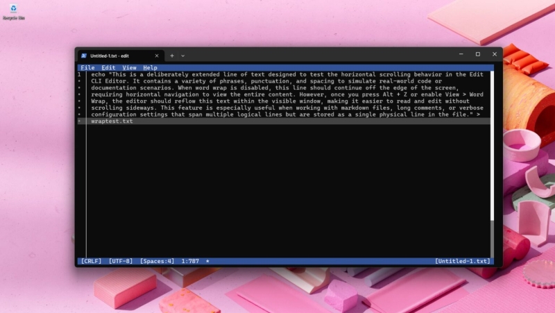 Microsoft добавила консольный текстовый редактор Edit в Windows 11