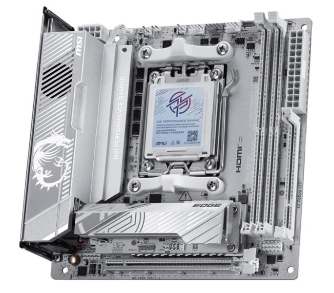 MSI представила компактную плату MPG X870I Edge Ti Evo WiFi для Ryzen 9000 с поддержкой DDR5-10000