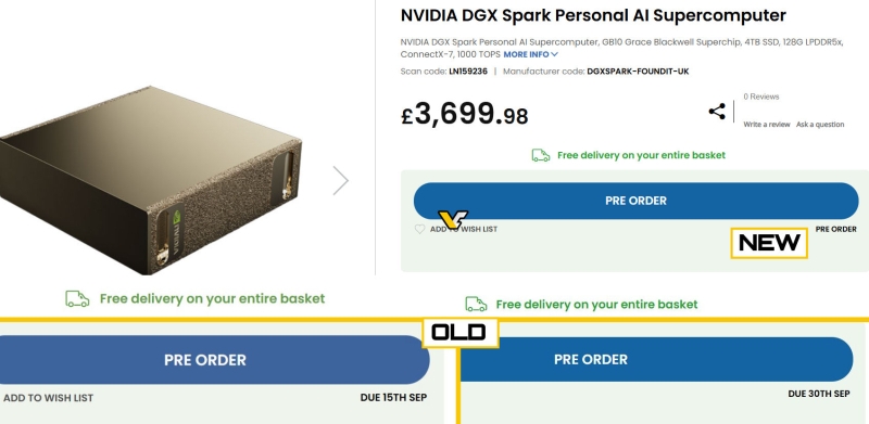 Настольные суперкомпьютеры Nvidia DGX Spark на суперчипе GB10 снова не вышли в назначенные сроки