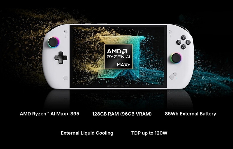 OneXPlayer представила портативную консоль OneXFly Apex с жидкостным кулером и мощнейшим мобильным Ryzen