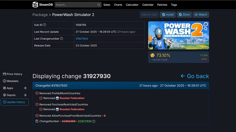 Открыть ворота: разработчики PowerWash Simulator 2 разблокировали игру для российских пользователей Steam
