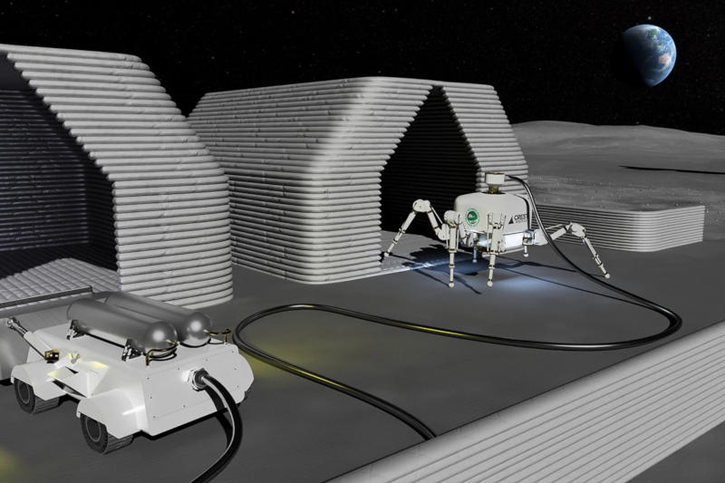 Паукообразный робот Charlotte будет возводить по дому в день &mdash; и на Луне тоже