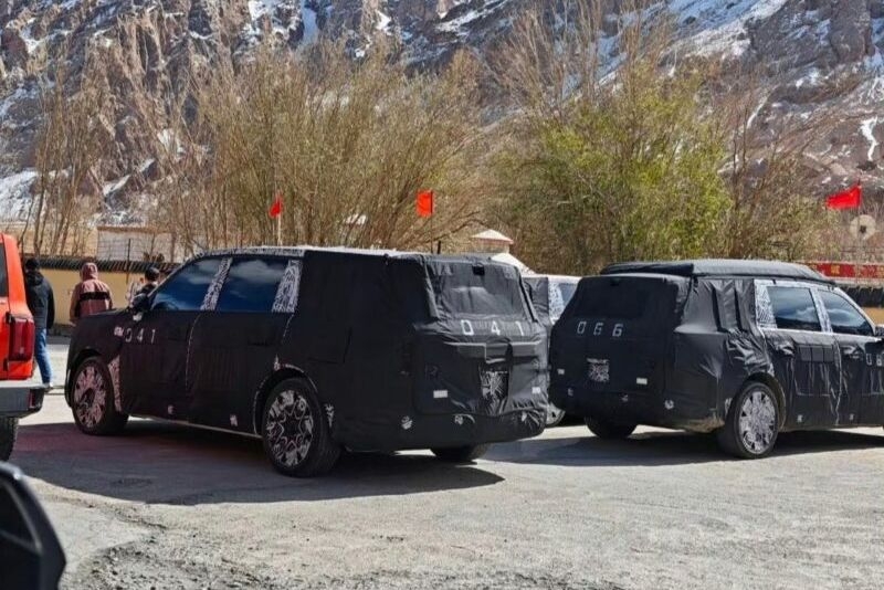 Прототипы флагманского внедорожника Xiaomi YU9 замечены на тестах в высокогорной местности