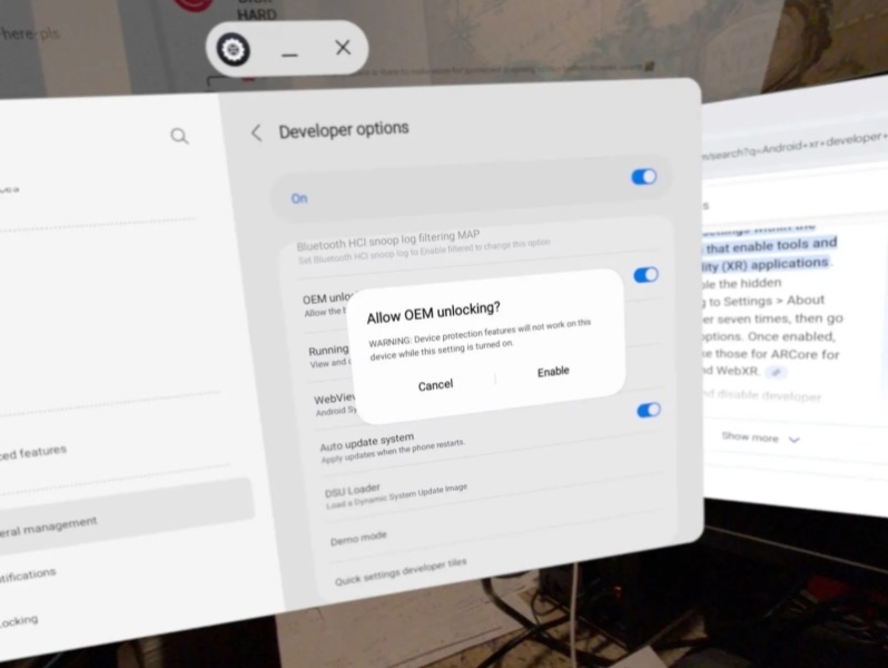Samsung разрешила разблокировку загрузчика на Galaxy XR, хотя раньше запретила это в своих смартфонах