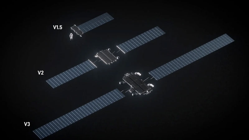 SpaceX рассказала о спутниках Starlink V3, которые будут раздавать пользователям гигабитный интернет