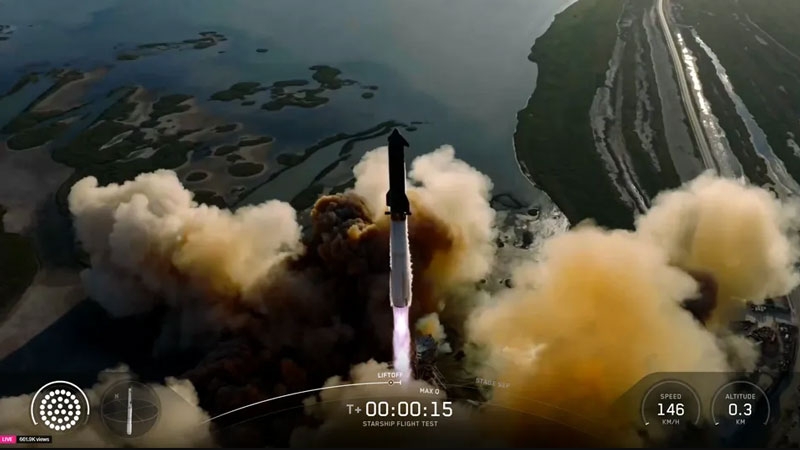 SpaceX снова запустила Starship &mdash; полёт мегаракеты впервые прошёл безупречно