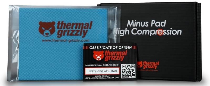 Thermal Grizzly представила эффективные термопрокладки Minus Pad extreme 2 и очень пластичные Minus Pad High Compression