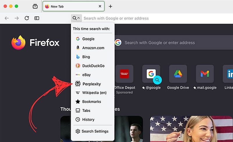 В Firefox появился ИИ-поиск Perplexity &mdash; теперь он доступен всем пользователям по всему миру