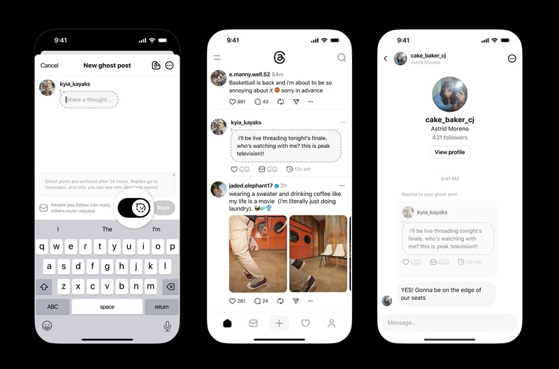 В Threads появились «посты-призраки», которые будут автоматически пропадать из ленты