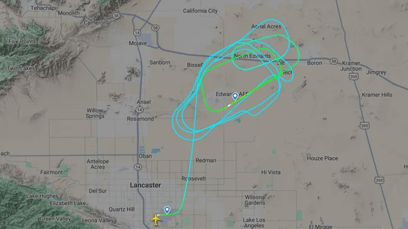 Видео: прототип тихого сверхзвукового авиалайнера NASA X-59 впервые поднялся в небо