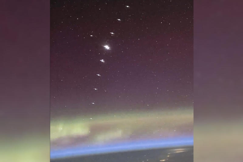 Видео с &laquo;поездом&raquo; из спутников Starlink сняли с MKC