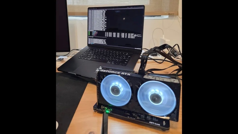 Видеокарты GeForce RTX заставили работать с Apple MacBook, но поиграть на них не выйдет