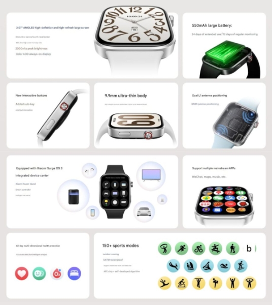 Xiaomi представила смарт-часы Redmi Watch 6 c большим экраном и автономностью до 24 дней за $84