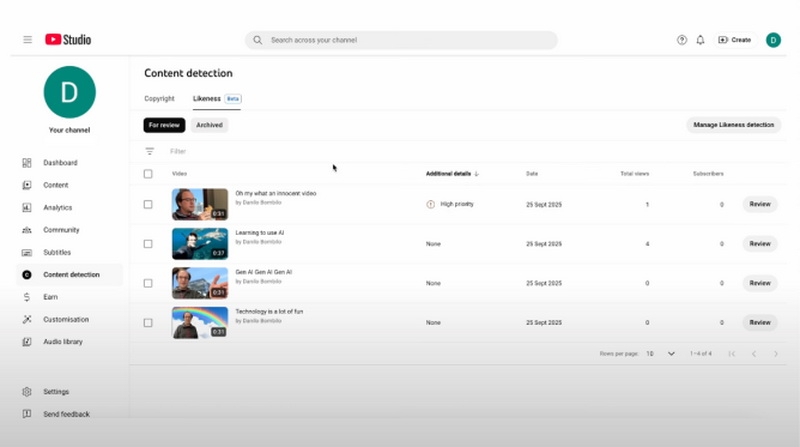 YouTube объявил войну ИИ-диспфейкам, запустив функцию &laquo;Определение сходства&raquo;