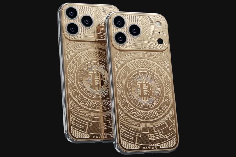 Caviar представила тройку золотых iPhone 17 Pro по цене до 6 млн рублей: Palmette, Bitcoin и Solar
