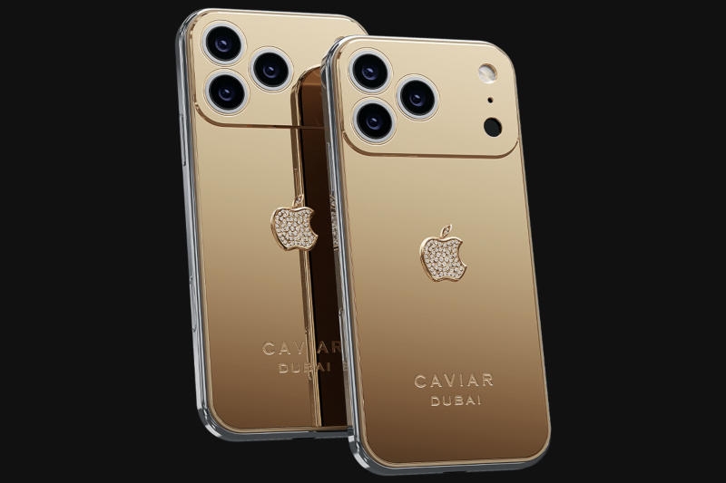 Caviar представила тройку золотых iPhone 17 Pro по цене до 6 млн рублей: Palmette, Bitcoin и Solar