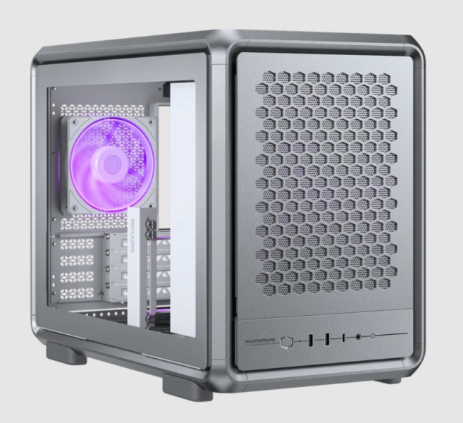 Cooler Master выпустила компактный модульный корпус MasterFrame 400 Mesh с перфорированным фронтом