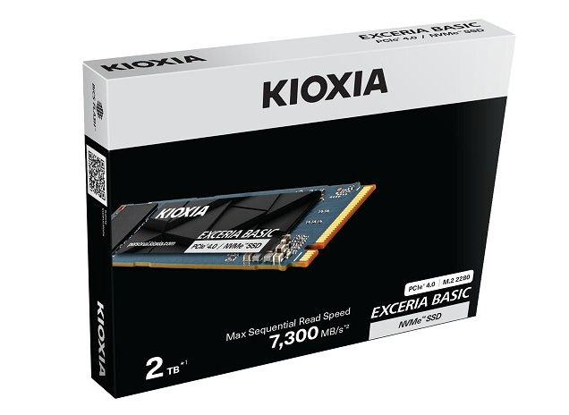 Kioxia выпустила SSD Exceria Basic PCIe 4.0 &mdash; до 2 Тбайт и до 7300 Мбайт/с