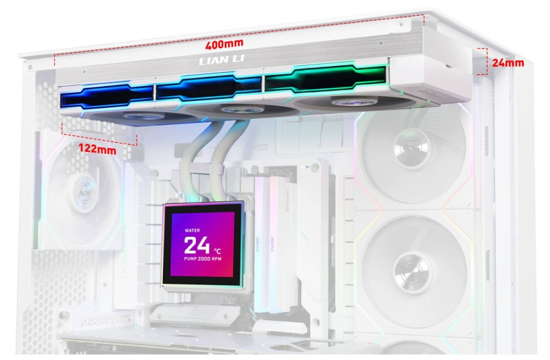 Lian Li выпустила СЖО HydroShift II LCD-S с большим съёмным дисплеем&nbsp;&mdash; на нём явно получится запустить Doom