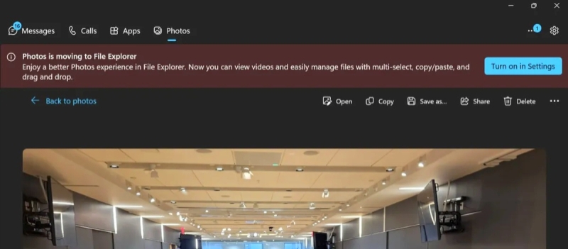 Microsoft лишила &laquo;Связь с телефоном&raquo; функции просмотра фотографий со смартфона &mdash; придётся использовать &laquo;Проводник&raquo;