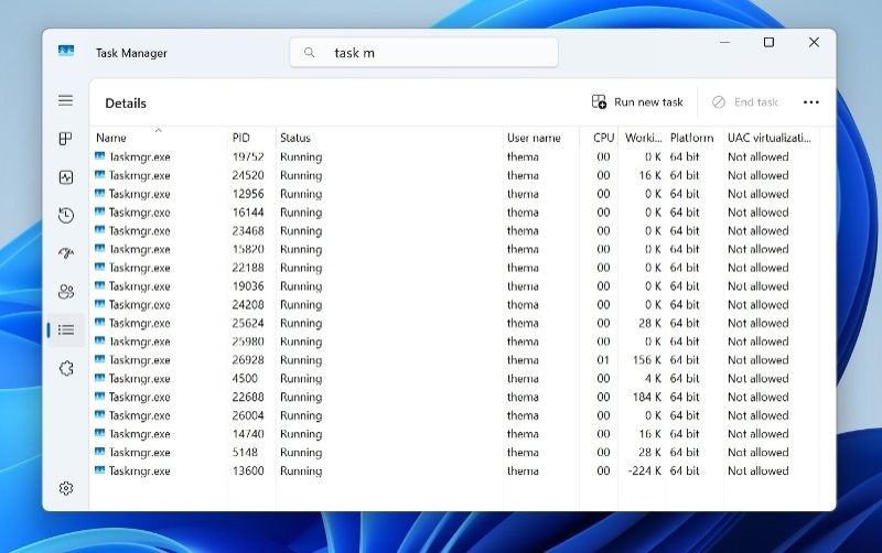 Microsoft подтвердила, что баг в «Диспетчере задач» Windows 11 может вызывать снижение производительности