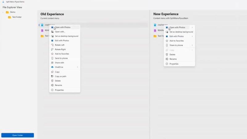 Microsoft признала, что контекстное меню Windows 11 перегружено &mdash; это исправят в приложениях WinUI