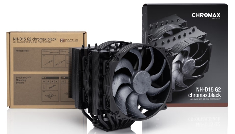 Noctua выпустила чёрный флагманский кулер NH-D15 G2 chromax.black по цене от $160