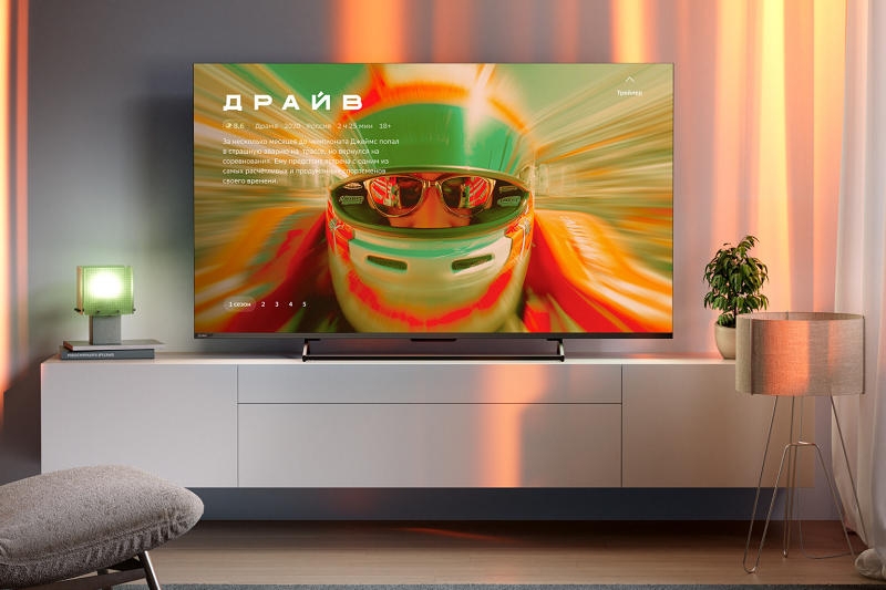 Представлены телевизоры Sber 7000 с беспультовым управлением и встроенным &laquo;ГигаЧатом&raquo;