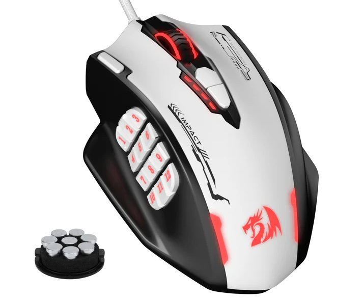 Redragon выпустила Impact M908 SE &mdash; игровую мышь за $33 с 18 программируемыми кнопками для поклонников MMO