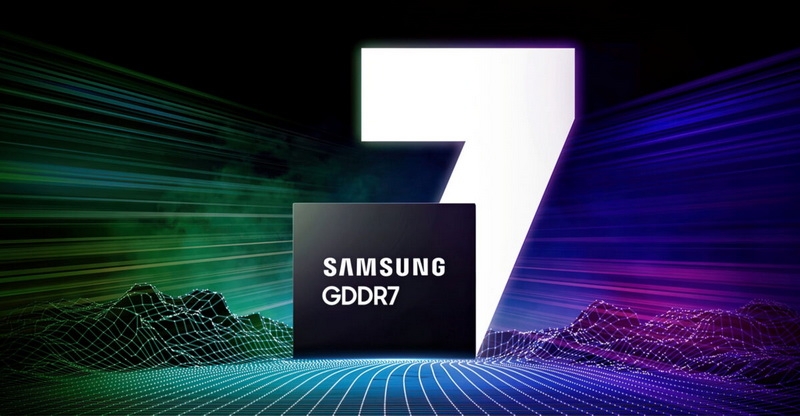 Samsung начала массовое производство 3-Гбайт чипов GDDR7 со скоростью 28 Гбит/с, и готовит более быстрые варианты
