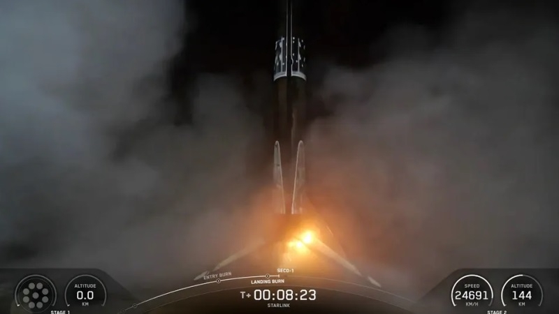 SpaceX вывела на орбиту очередную партию спутников Starlink &mdash; это 143-й пуск компании в этом году