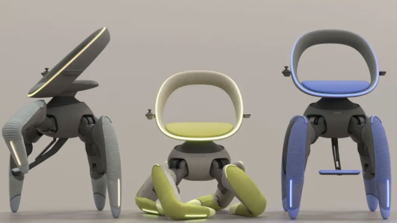 Toyota представила робо-табуретку Walk Me, похожую на детёныша спайдер-танка из &laquo;Призрака в доспехах&raquo;