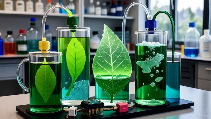 Ученые создали искусственный лист, который превращает CO2 в полезные продукты