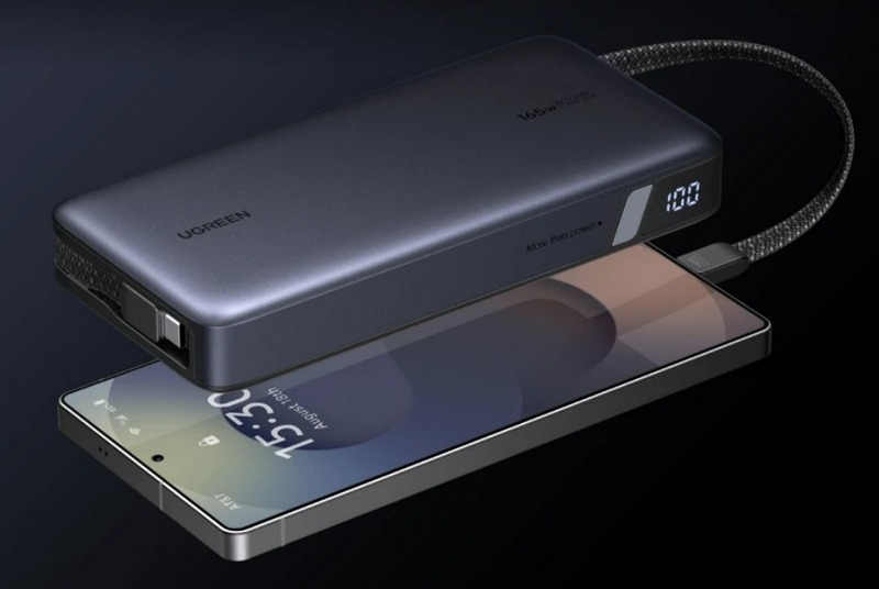 Ugreen предлагает пауэрбанк Nexode 165 Вт 25000 мА·ч, зарядку Nexode 100 Вт с выдвижным кабелем и USB-концентратор 12-в-1