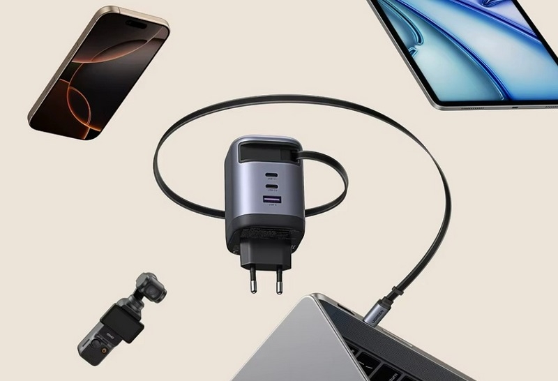 Ugreen предлагает пауэрбанк Nexode 165 Вт 25000 мА·ч, зарядку Nexode 100 Вт с выдвижным кабелем и USB-концентратор 12-в-1