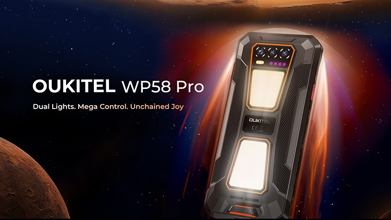 В России стартовали продажи защищённых смартфонов Oukitel WP58 Pro, WP60 и WP62 с ёмкими батареями и дизайном в стиле киберпанка