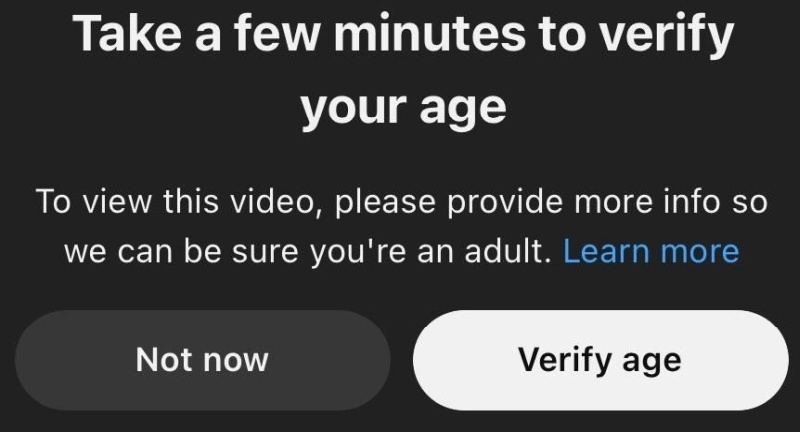 YouTube расширил проверку возраста с помощью ИИ