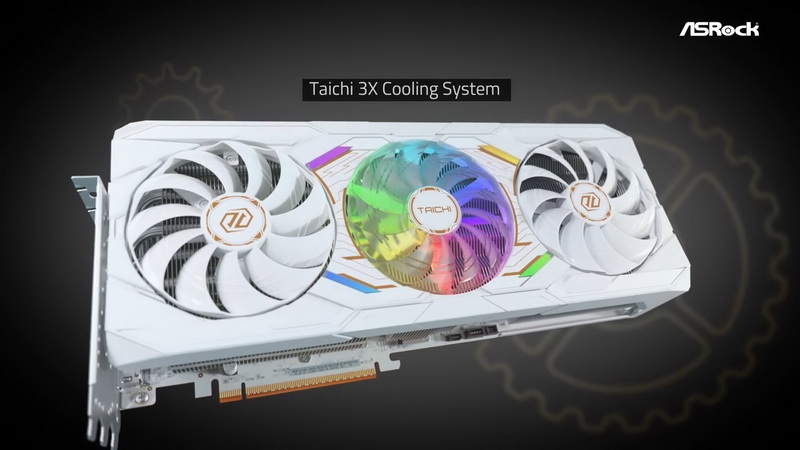 ASRock представила массивную Radeon RX 9070 XT Taichi White с цветным экраном и белым текстолитом