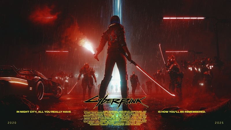 Cyberpunk 2077 исполнилось пять лет — CD Projekt Red показала ностальгический трейлер