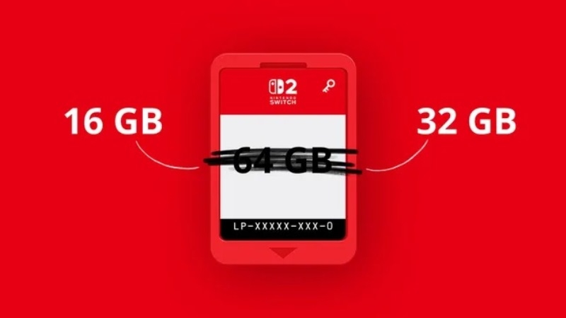 Для Nintendo Switch 2 могут появиться картриджи для игр меньшей ёмкости